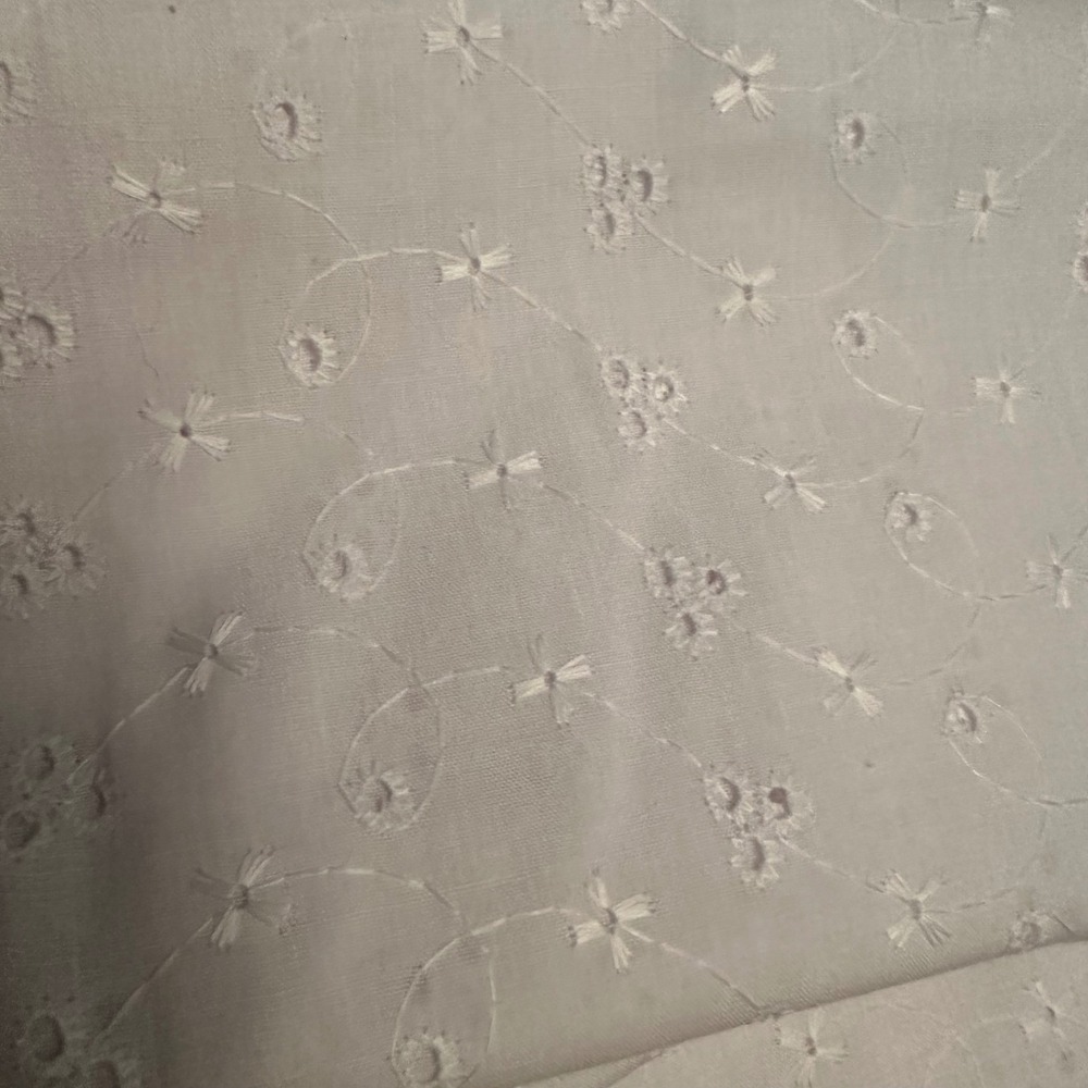 Vintage Yellow spring Fabric Lot Gingham Eyelet Bunny Print Cotton 15.4oz Bundle - Picture 4 of 7